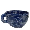 Tazza da tè Ricamo Floral Blue