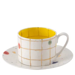 Tazza e piattino quadrati Napoli #2