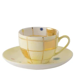 Tazza e piattino quadrato Napoli #1