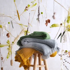 Terramadre Gerbera Coperta di cashmere grigia
