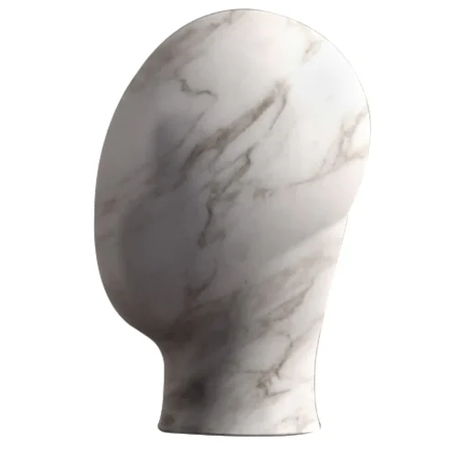 Testa Scultura monolitica in marmo di Carrara