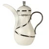 THERMOS DRESSAGE DALLAH - BIANCO E ARGENTO