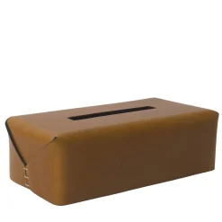 Tissue box Regular rettangolare marrone di Oscar Maschera