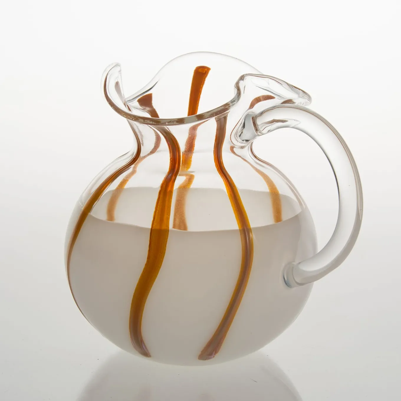 Torcello Mezzo & Mezzo Caraffa bianca e trasparente