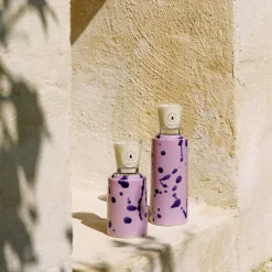 Totem Lilla e Viola con candela profumata Lavanda e Iris