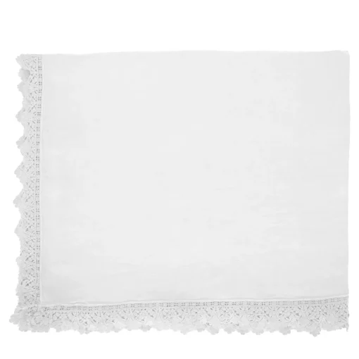 Tovaglia bianca con pizzo siciliano