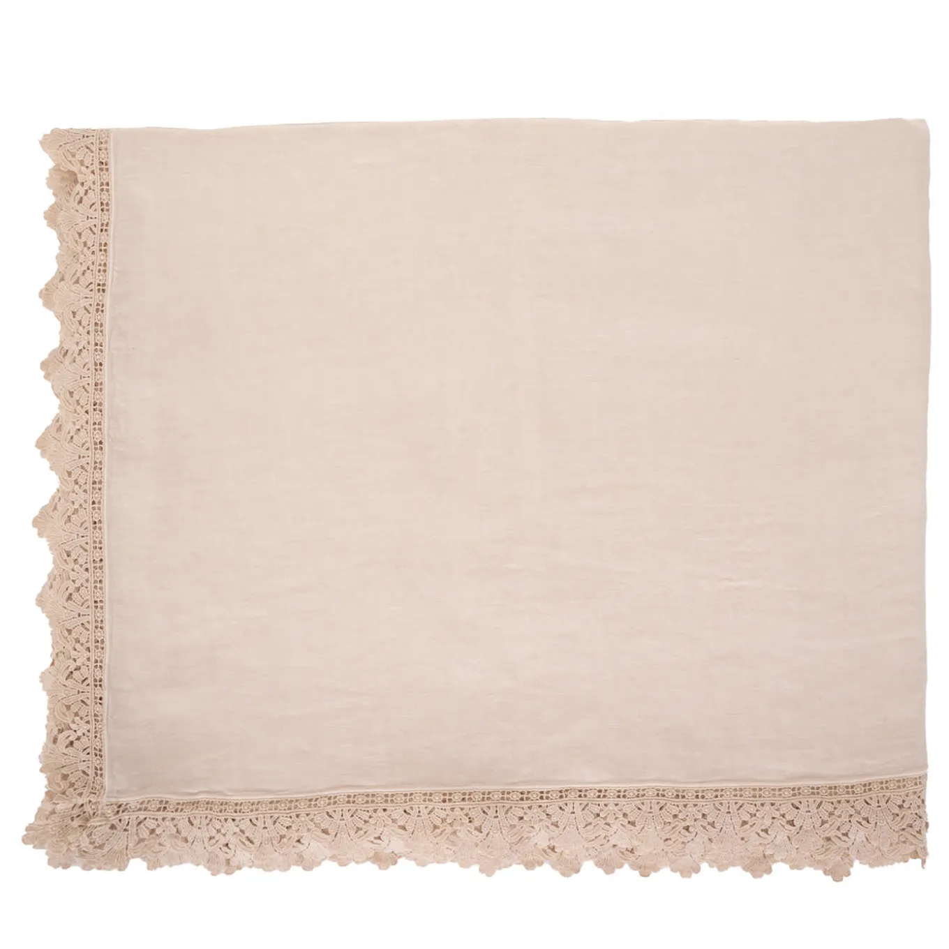 Tovaglia crema con pizzo siciliano