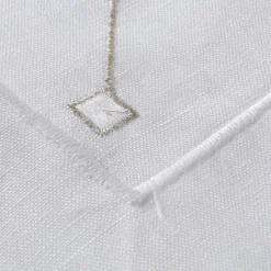 Tovaglia di lino a diamante