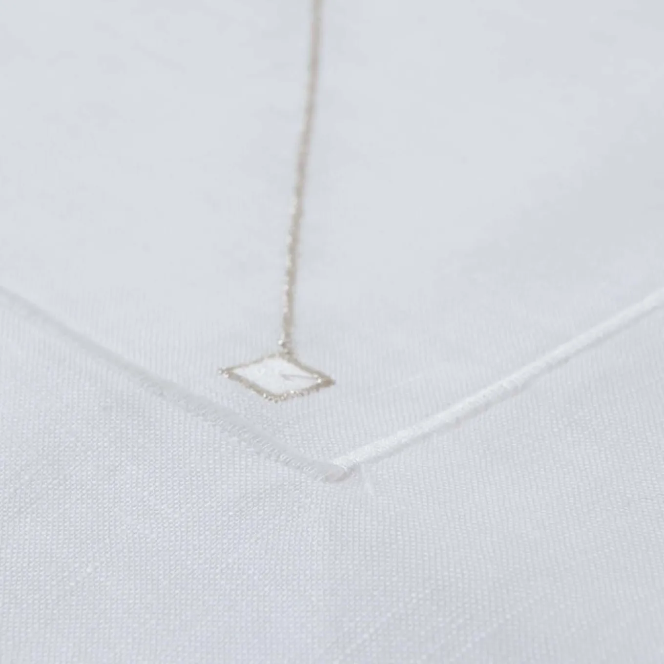 Tovaglia di lino a diamante