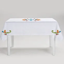 Tovaglia in Lino Bianco Maiolica