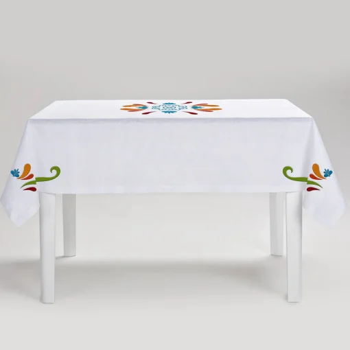 Tovaglia in Lino Bianco Maiolica
