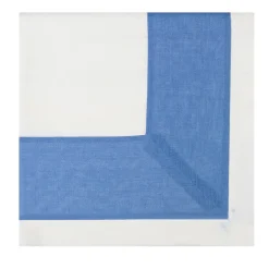 Tovaglia in Lino Erika Blu e Bianca