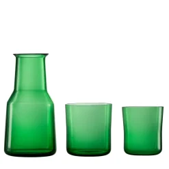 Trio X Set di brocca verde e 2 bicchieri di Marco Zito
