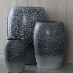 Tropea Vaso piccolo in ceramica bicolore maculata