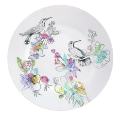 Un piatto per la cena con il colibrì di An Ode To The Woods