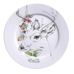 Un'ode al bosco Piatto per la cena con cervo dalla coda bianca