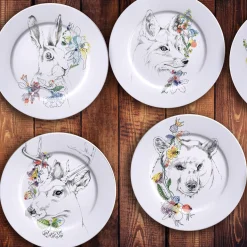 Un'ode al bosco Piatto per la cena con cervo dalla coda bianca
