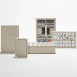 Valigetta da poker Eva intrecciata a mano