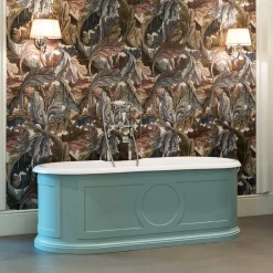 Vasca da bagno verde Tiffany dipinta Capitol