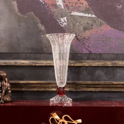 Vaso a sfera rosso venato Ginostra