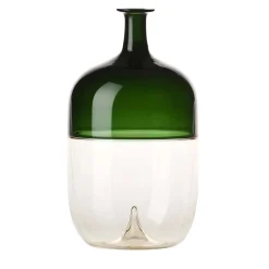 Vaso alto Bolle di Tapio Wirkkala in verde/pagliaccio