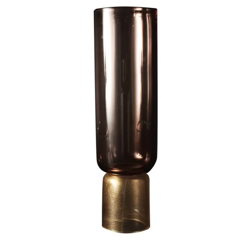 Vaso alto Giano in ametista e oro