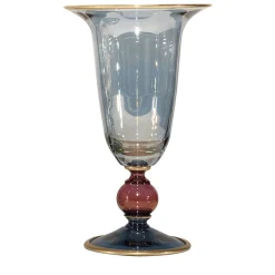 Vaso Arlecchino blu pallido