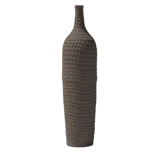 Vaso Battuti Brown Slim-Neck di Andrea Anastasio
