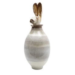 Vaso Canopo Lepre Bianco XL