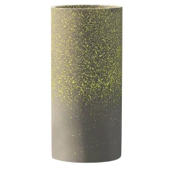 Vaso cilindrico in ceramica grigio maculato Marbella
