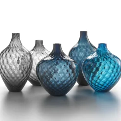 Vaso decorativo alto Balloton Air-Force Blue di Samarcanda