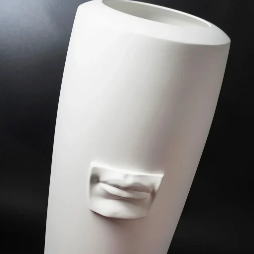 Vaso decorativo bianco Obice David's Mouth