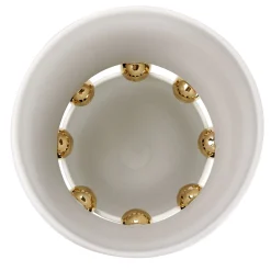 Vaso Decorativo Kósmos in Ceramica Bianca