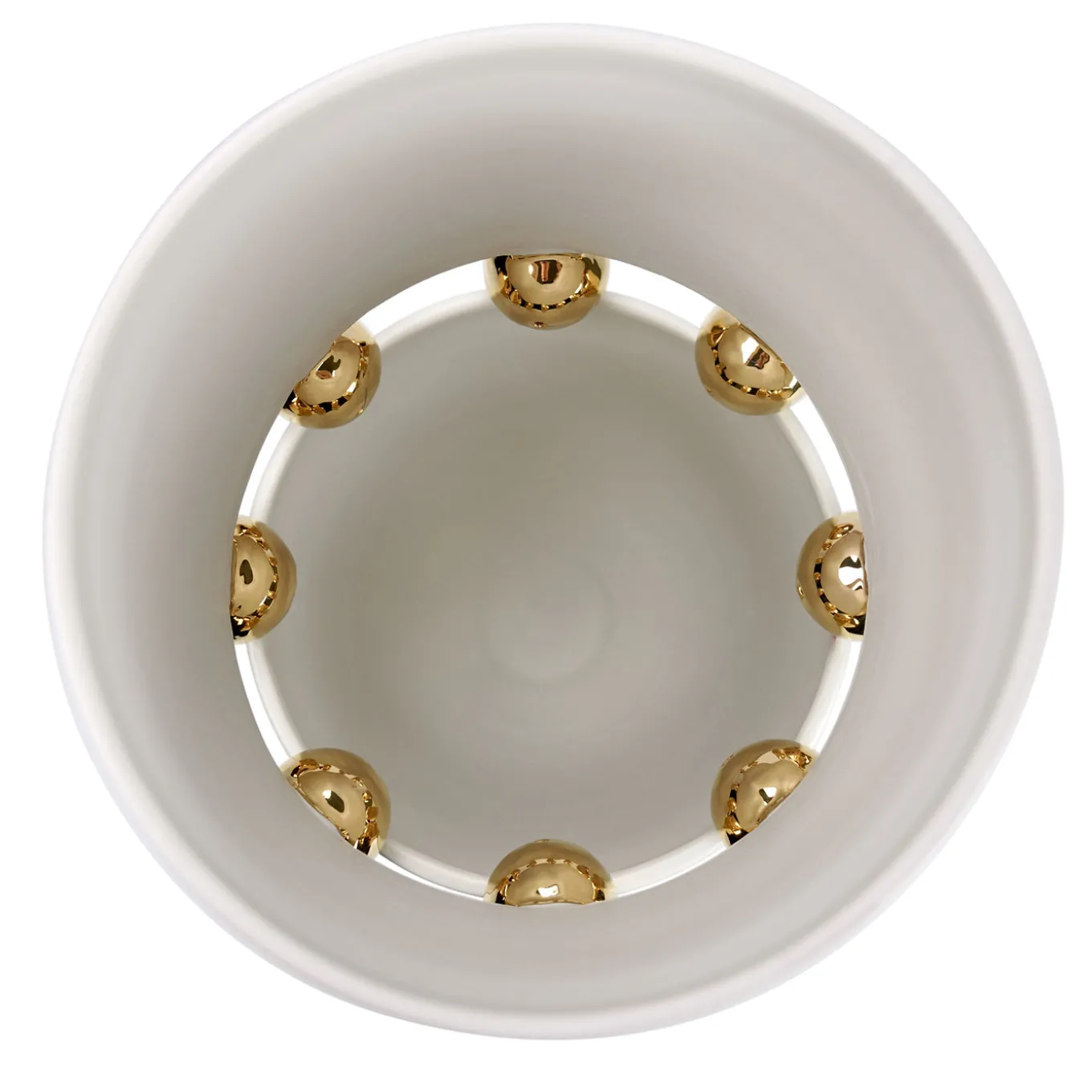 Vaso Decorativo Kósmos in Ceramica Bianca