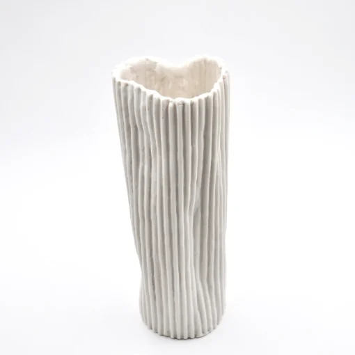 Vaso Decorativo Paesaggio 21 Bianco di Nino Basso