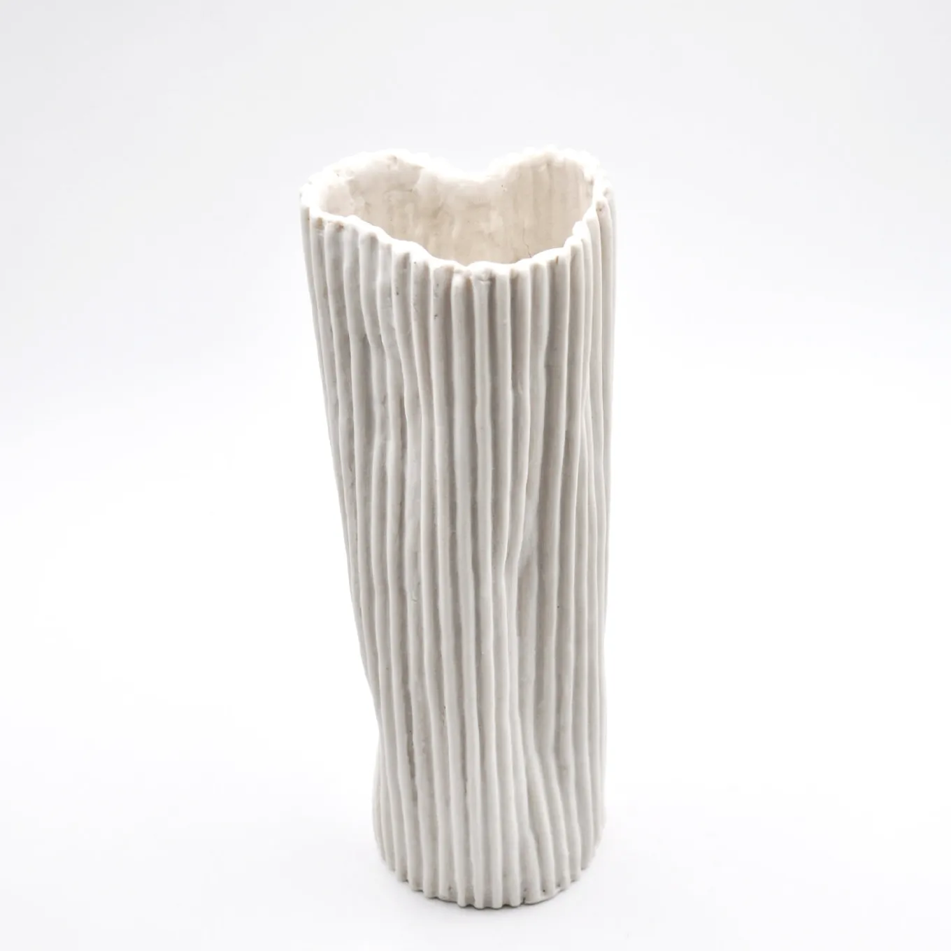 Vaso Decorativo Paesaggio 21 Bianco di Nino Basso