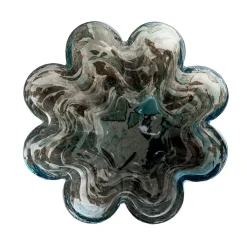 Vaso di vetro a secchiello Acquamarina