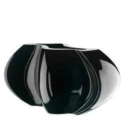 Vaso di vetro nero Oyster