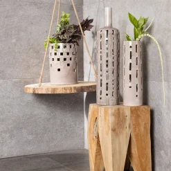 Vaso Faromangiabarche Quercia Da Sughero Taupe di Letizia Piani