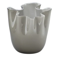 Vaso Fazzoletto Taupe di Paolo Venini e Fulvio Bianconi
