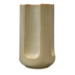 Vaso Giuseppe Sabbia in ceramica smaltata beige opaco