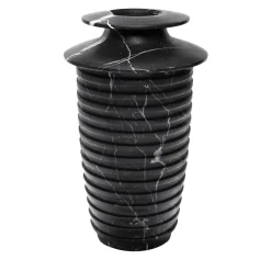 Vaso grande Capua in marquina nera di Ivan Colominas