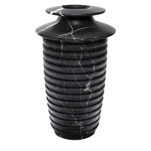 Vaso grande Capua in marquina nera di Ivan Colominas