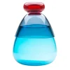 Vaso grande con coperchio Kount Red-Blue-Light Blue di Karim Rashid