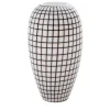 Vaso Grid bianco e nero