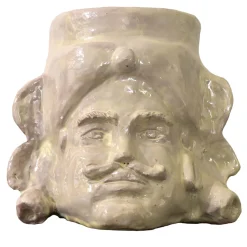 Vaso in ceramica bianca Opuntia Bianco