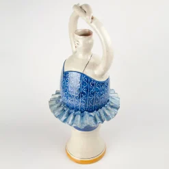 Vaso in ceramica blu Ballerina