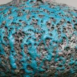 Vaso in ceramica Hydria blu e grigio