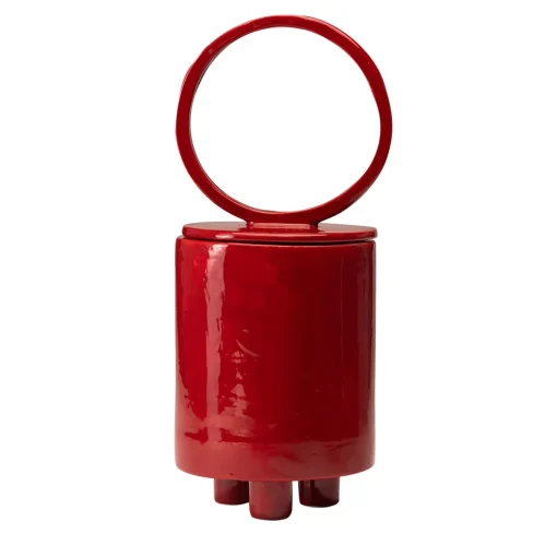 Vaso in ceramica rossa Cateto