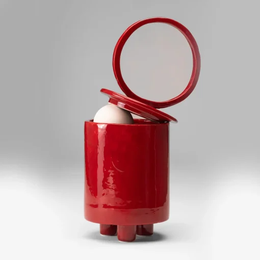 Vaso in ceramica rossa Cateto